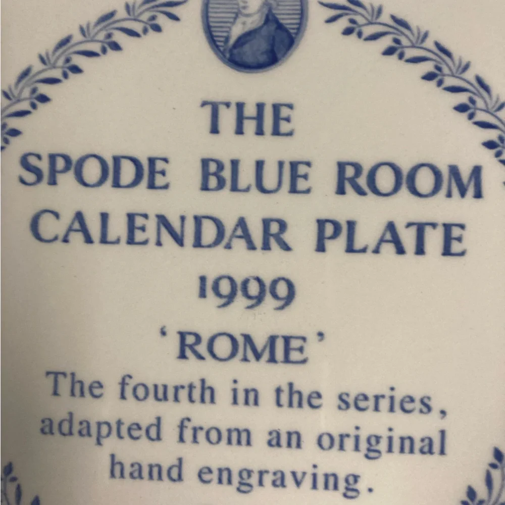 Spode Blue Room Calendar Plates - Picture 9 of 9